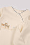 100% Cotton Newborn Baby Boy Hospital Discharge Set - Embroidered Overalls with Booties - 4
