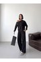 Women's One-Shoulder Casual Blouse and Wide-Leg Pants Two-Piece Set - 3