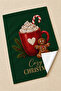 Tartan Cocoa Christmas Hot Chocolate Red Green Plaid Christmas 2-Piece Kitchen Towel Set 35X55 - 5