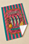 Sardines Au Citron Pink Turquoise Sardine and Lemon Patterned Colorful Set of 2 Kitchen Towels 35X55 - 5