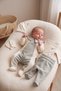 100% Cotton Newborn Baby Boy Hospital Discharge Set - Baby Set with Collar and Double Color Booties