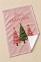 Pink Pines Sage Plaid Pink Green Christmas Trees and Green Plaid 2-Piece Kitchen Towel Set 35X55 - 5