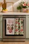 Ornament Bow Cheer Colorful Christmas Ornaments and Bow Cream Patterned 2-Piece Kitchen Towel Set 35X55 - 4