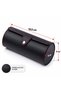 3-Slot Watch Storage Box Pu Leather Cylinder Travel Type Watch Organizer Protective Carrying Case Black - 2