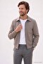 Men's Relax Fit Comfortable Cut Classic Collar Patterned Ribbed Zipper Lined Pocketed Mink Cashmere Coat - 5