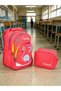 Orthopedic embroidered plush figure elementary school middle school girl's school bag set lunch bag - 7