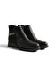 Women's Black Comfortable Fit Chain Detailed Short Heeled Boots - 3