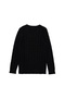 Boy's Black Basic V-Neck Sweater - 2
