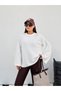 Women's Ecru Seersucker Textured Wide Sleeve Blouse Frv0230 - 3