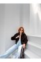 Women's Bitter Brown Stand Collar Crop Plush Jacket Nh2703 - 6