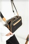 Women's Black-Tan Adjustable Long Strap Shoulder Bag-Bd4023Bd - 5