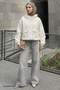 Ecru Jacket with Cross-Cover Detail
