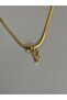 F Letter Stainless Steel Gold Necklace - 2