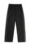 Men's Oversize Sweatpants with Hem Detail, Wide Legs, Comfortable Fit - 4