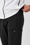 Men's White Winter Stand Collar Zippered Diving Fabric Inside Cotton Regular Fit Tracksuit Set - E227 - 5