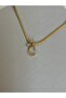 Letter C Stainless Steel Gold Necklace - 4