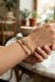 Gold Color Zircon Stone Women's Bracelet - 2