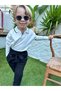Black Elegance Boys' Cotton Polo Collar & Pants 2-Piece Set - 5
