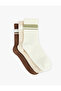 Ribbed Striped 3-Piece Sock Set