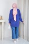 Women's Knitted Crew Neck Knitwear Tunic - 7