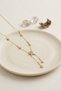 Brass Gold Color Zircon Stone Star Model Women's Necklace