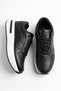 Loresa Fully Studded Women's Sports Shoes Black Leather - 3