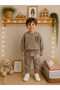 Boy's Little Explorer Teddy Bear Printed 2-Piece Set
