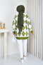 Women's Diamond Patterned Bearded Soft Textured Knitwear Tunic - 7