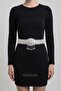 Ejderha Model – Silver Plated Women's Belt (with Pendant/Silver Flower Buckle) - Special Design - 3