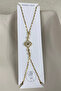 Butterfly Chain with Clover in the Middle, Steel Shahmeran Zircon Stone - 2
