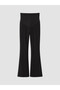 Özmarka New Season Black Abdominal Panelled Spanish Flared Soft Touch Hamiletayt - 5