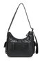 Daily Multi-Pocket Long Strap Women's Crossbody and Shoulder Bag Black - 3