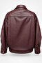 Oversize Terra Deri Ceket - 7