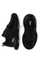 Women's Black Stone Thick Sole Sneaker Sports Shoes - 5