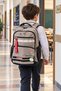 Light Brown Primary School School Bag 3 Compartment Student Backpack Daily Use 45 X 30 X 18 - 2