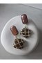 Vip Series Cage Detailed Natural Stone Look Earrings - 3