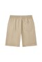 Men's Slim Peach Twill Elastic Shorts - 2