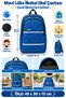 Blue Luxury Primary School School Bag Children's Student Backpack Daily Use 45 X 30 X 15 - 5