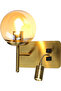 | Modern Wall Sconce | 1 x E27 Bulb Holder | Olive Gold Finish - 5