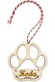 Personalized Dog Name Paw Ornament – Custom Wooden Pet Memorial & Room Wall Sign - 2