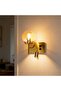 | Modern Wall Sconce | 1 x E27 Bulb Holder | Olive Gold Finish