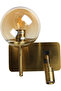 | Modern Wall Sconce | 1 x E27 Bulb Holder | Olive Gold Finish - 4