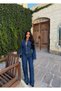 Lara Zippered Denim Set