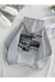 Unisex Gray Hooded Oversize Sweatshirt Comfortable Fit Cotton with Fleece Inside
