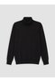Ozmarka New Season Black Turtleneck Boy's Knitwear Sweater