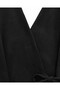 Cross-Tied Cashmere Kimono - Black - 2