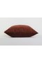 Cinnamon Brown Geometric Patterned Textured Modern Decorative Throw Pillow Cover - 3