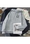 Unisex Gray Loose Fit Hooded Sweatshirt with Inner Pockets, Warm Hoodie