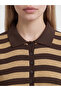 Quality Pieces from Çelebi Store Devrik Roba Collar Striped Women's T-Shirt - 3