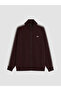 Regular Fit High Collar Men's Zippered Sweatshirt